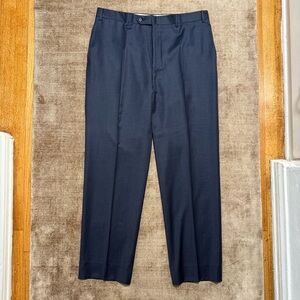 Men’s Canali Flat-Front Trouser in navy blue sz 52 (36) - Italian
